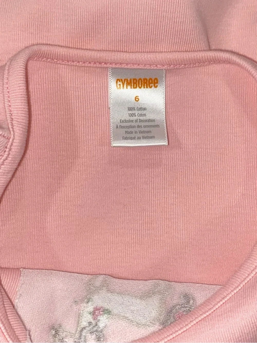 Gymboree Girls Pink Long Sleeve Tee with Embroidered Pony Size 6